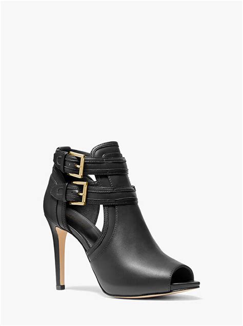 michael kors blaze open toe ankle boot|Blaze Faux Leather Open.